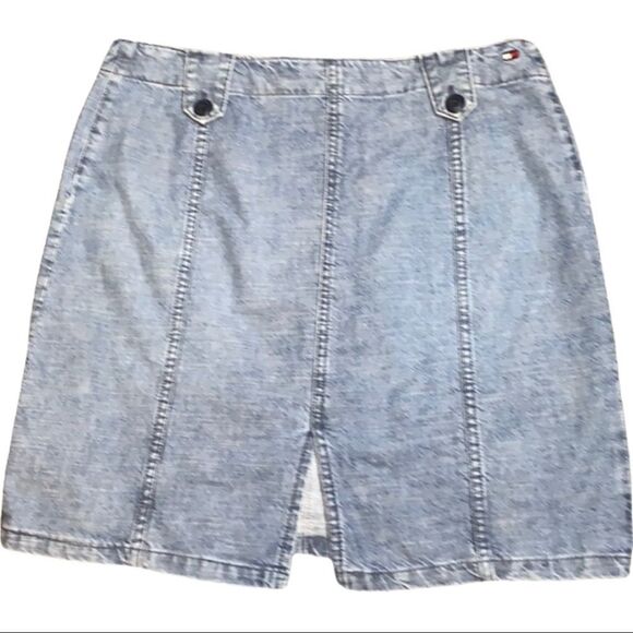 Tommy Hilfiger Denim Skirt Sz L - Picture 2 of 9